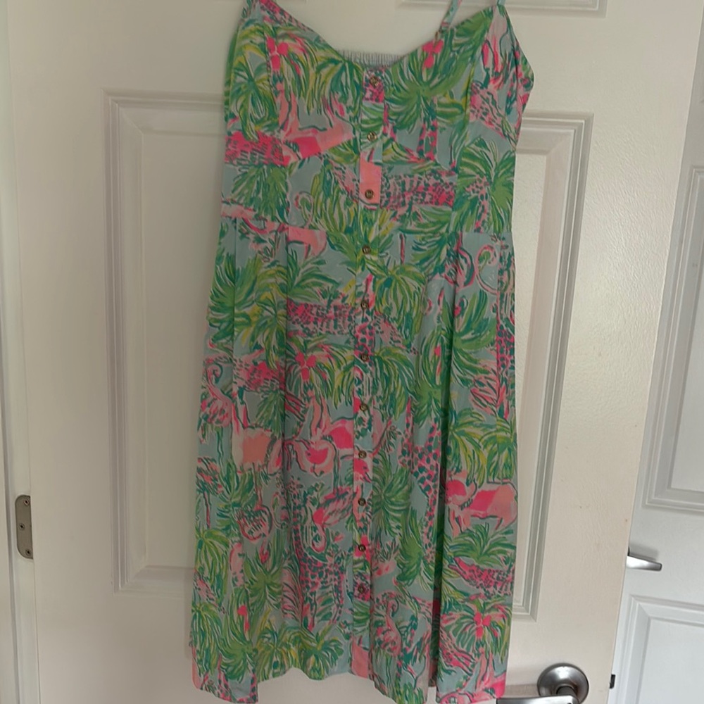 Lilly Pulitzer flamingo sun dress 10